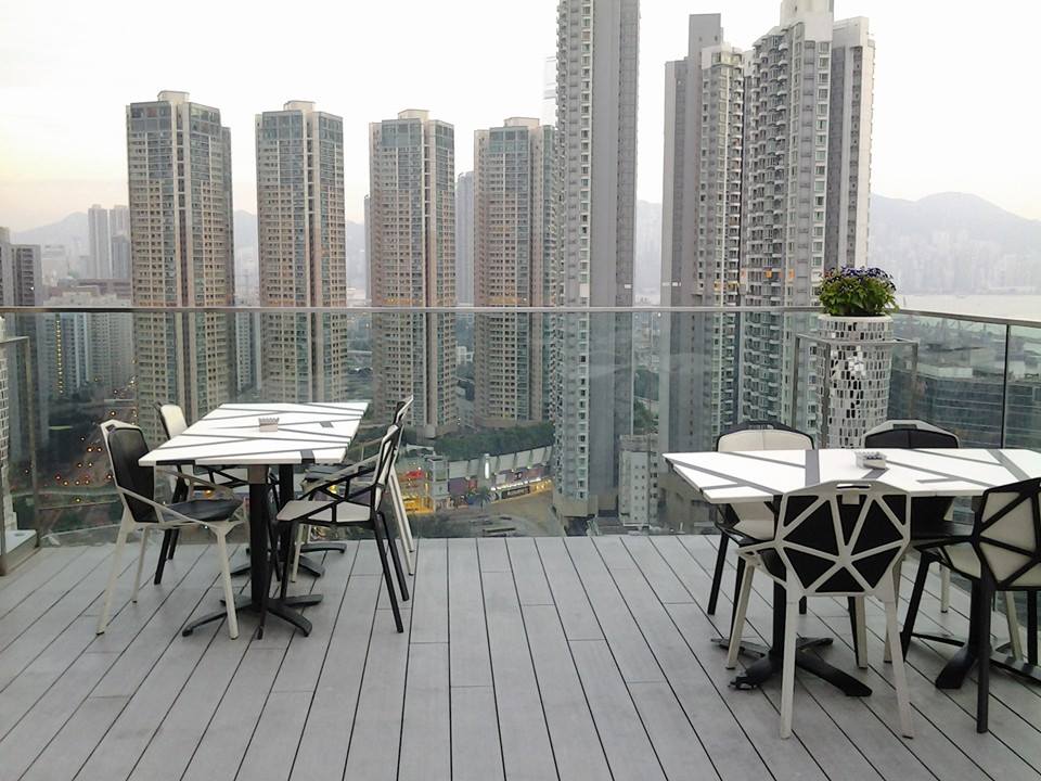 rooftop deck with a view